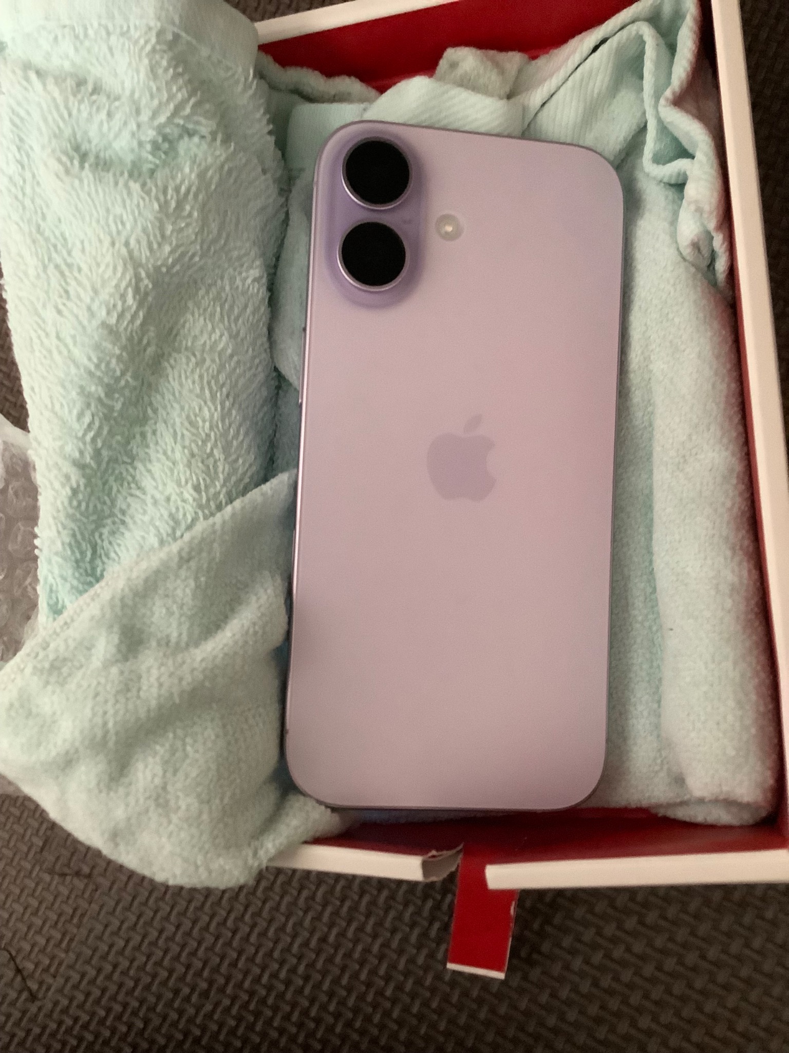 Back Marketへ返送する前に撮影したiPhoneの背面側