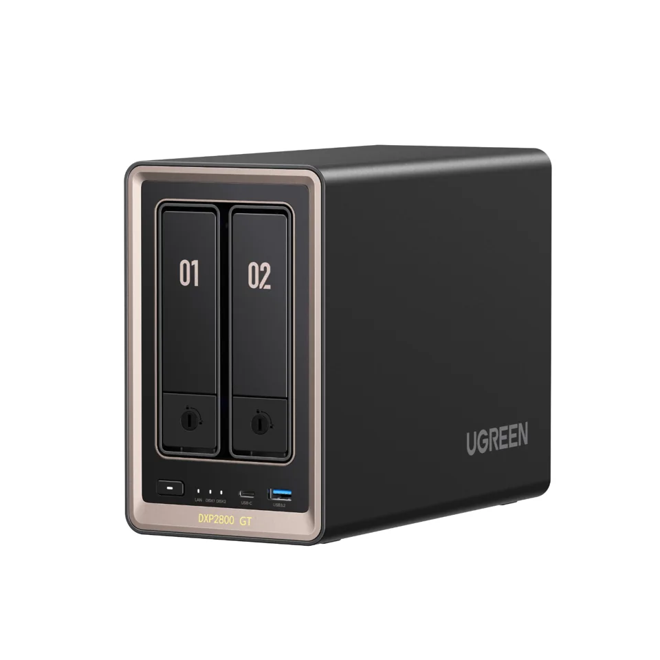 UGREEN NASync DXP2800 GTの正側面(メーカー提供画像)